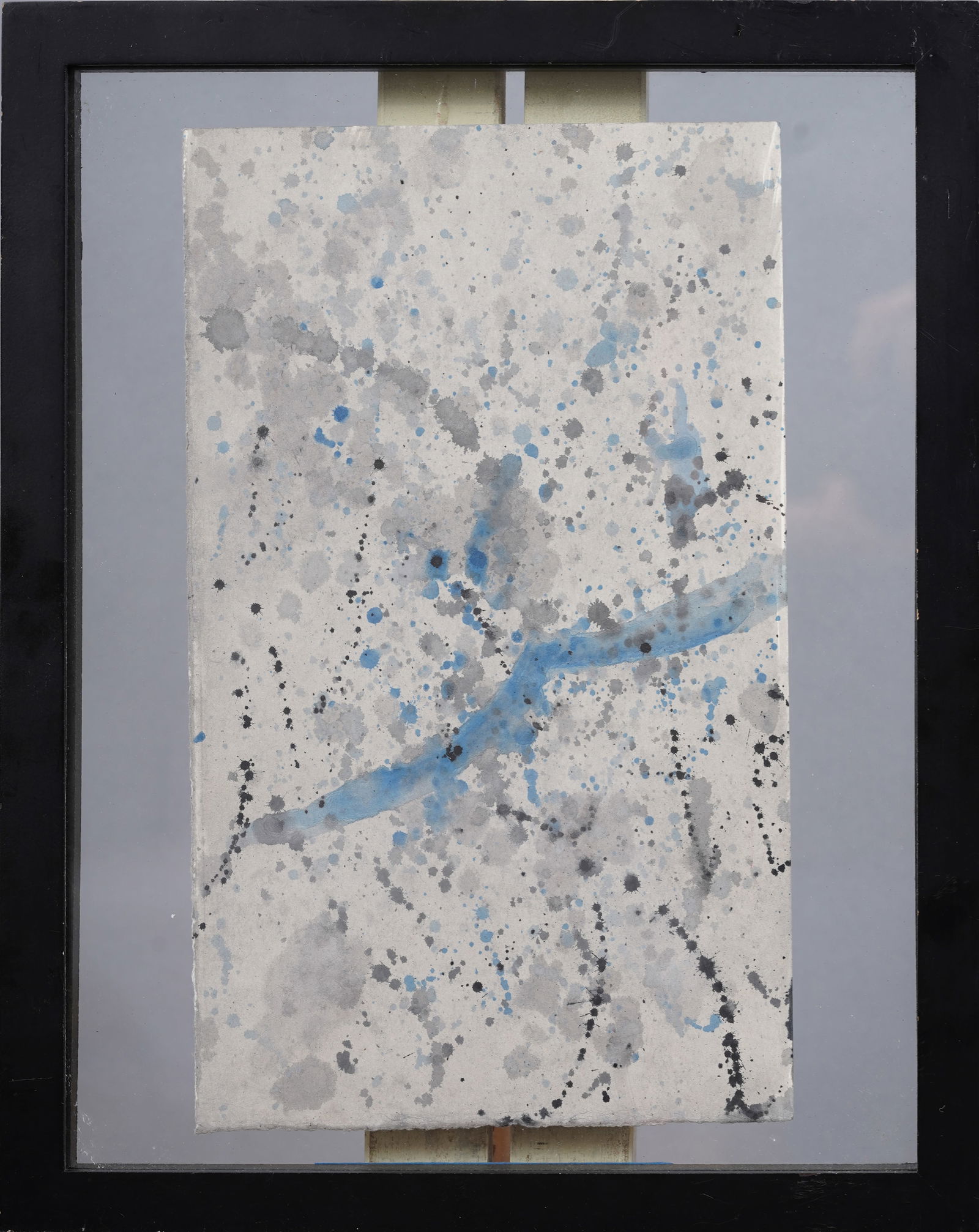 Circle of Sam Francis Antique American Abstract Framed Action Painting (1 of 5)