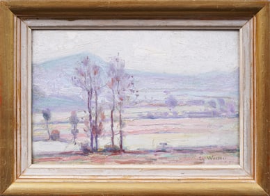 Charles Weisser (1864-1940) Antique French Impressionist Framed Signed Landscape Oil Painting