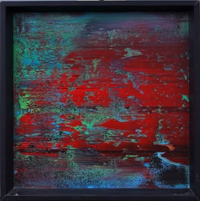 Spencer Rogers Signed Contemporary Abstract Expressionist Framed Painting