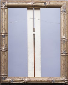 Vintage Silver Bamboo Modernist Oil Painting Frame Standard 14 by 18