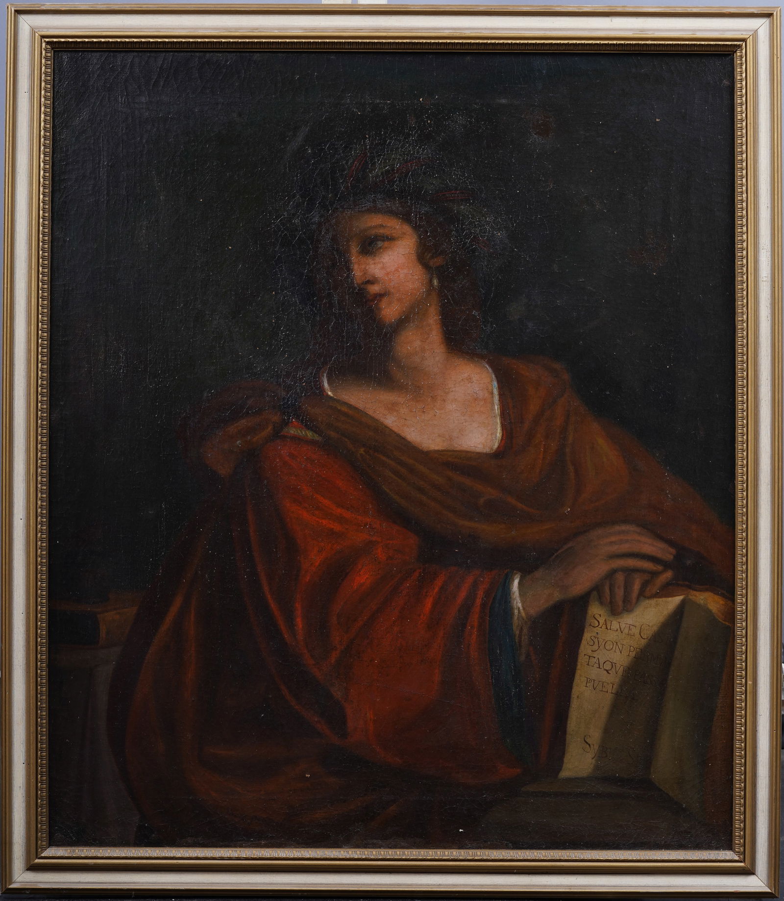 Large Early 1800's American School Important Portrait Framed Original Oil Painting (1 of 5)