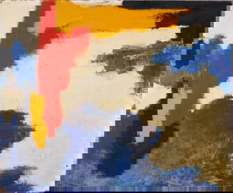 Important Antique American School Abstract Expressionist New York School MCM Vintage Oil Painting