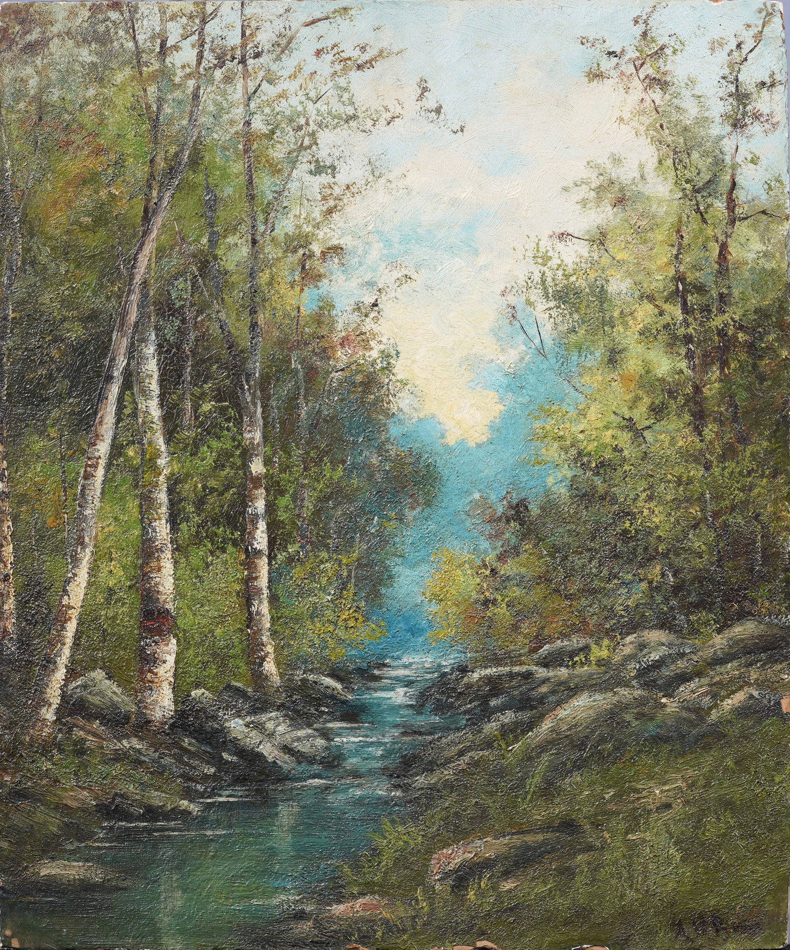 Alphonso Herman Broad (1851-1930) Antique American California Exhibited Landscape Oil Painting (1 of 6)