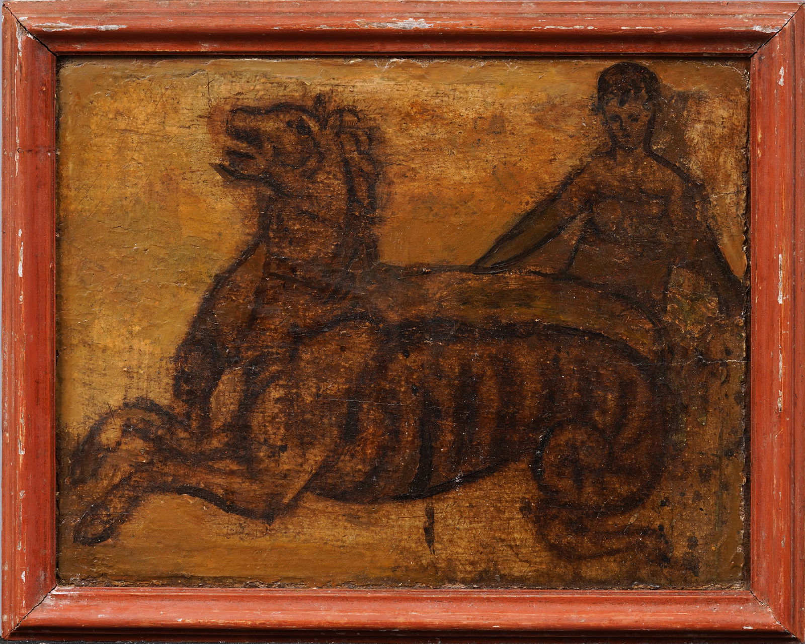 Exhibited Old Master European Mythological Framed Original Oil Painting on Panel (1 of 7)