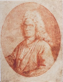 Antique Old Master European Important Gentleman Portrait Original Drawing