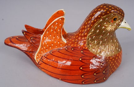 Sergio Bustamante (Born 1949) Mexican American Modernist Bird Sculpture