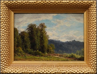 Superbly Painted Antique American Impressionist Gem Quality Landscape Original Oil Painting