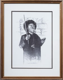 Signed Limited Edition Jewish Rabbi Print