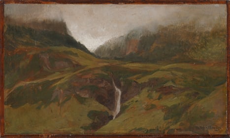 Worthington Whittredge (1820 - 1910) Antique American Hudson River School Landscape Oil Painting