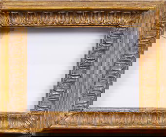 Antique Italian Roman Gilt Oil Painting Carved Wood Frame Sothebys Provenance