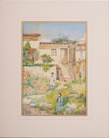 John Ambrose Pritchard (1858-1905) Signed Paris Impressionist Landscape Painting