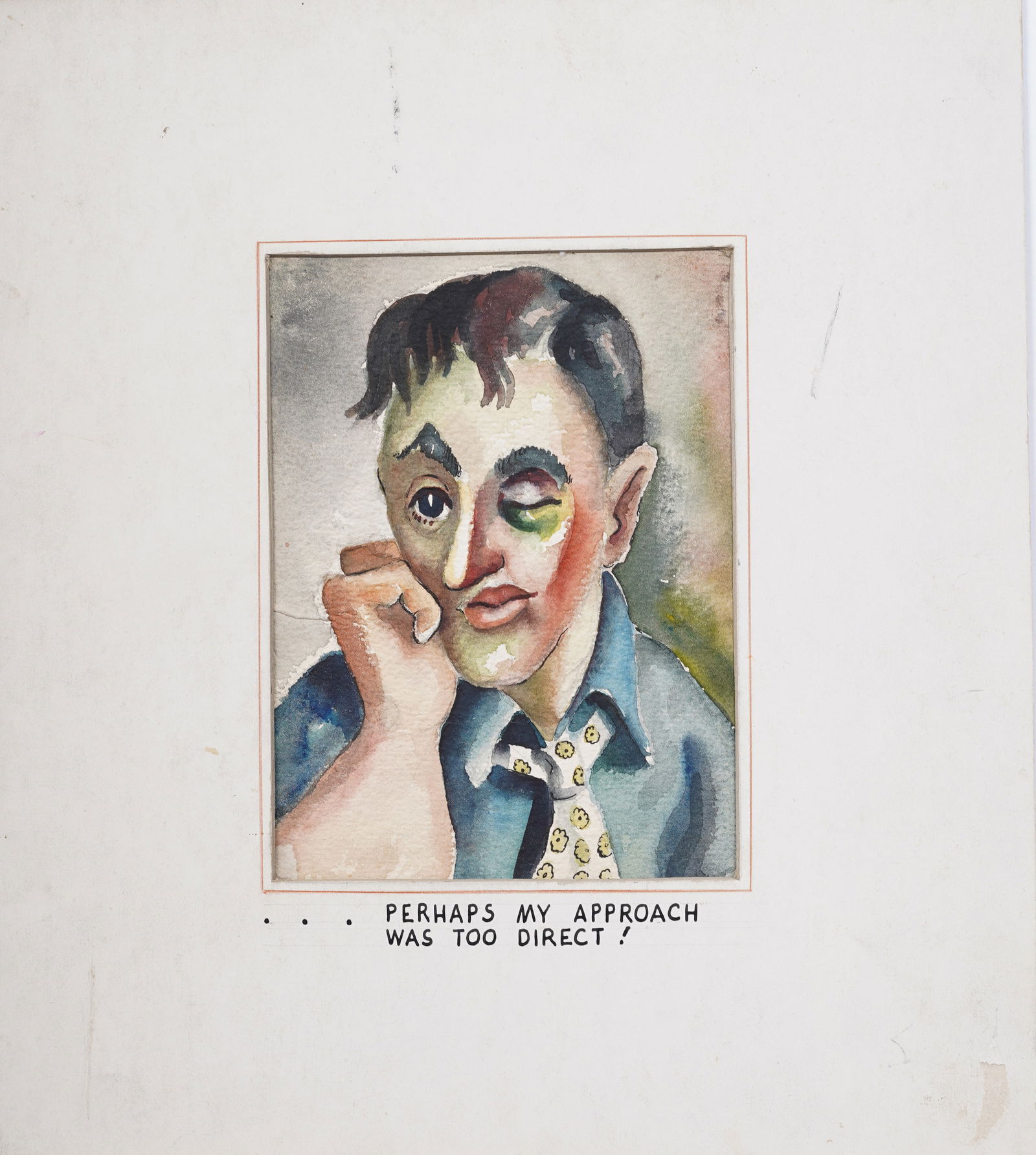 Antique American School WPA Social Realist Historical Commentary Circa 1940 Original Painting (1 of 5)