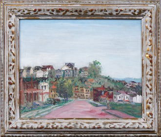 Walter Emerson Baum (1884 - 1956) Antique American Impressionist Hill City Pennsylvania Oil Painting