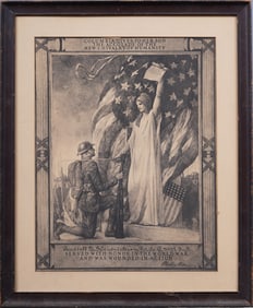Edwin Howland Blashfield (1848-1936) Historical Broadside World War 1 Memorabilia