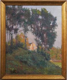 Edward Reynolds Kingsbury (1855-1940) Antique American Impressionist Landscape Original Oil Painting