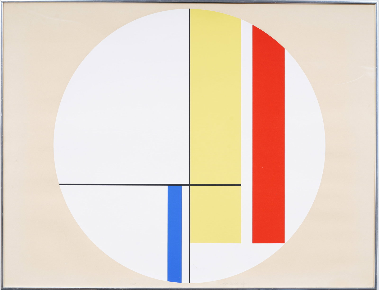 Ilya Bolotowsky (1907 - 1981) Vintage Geometric Abstract Original Signed Print (1 of 5)