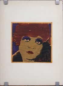 Vintage Signed Limited Edition Pop Art Silkscreen Woman Portrait
