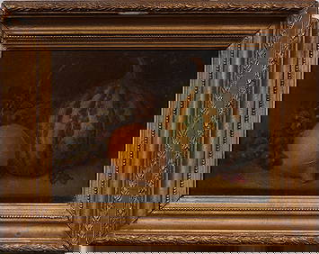 Antique Signed American School Framed 19th Century Still Life Original Oil Painting (1 of 6)