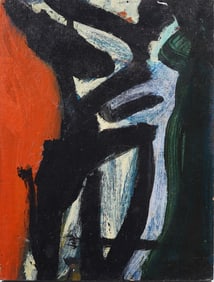 Daniel Buckler (b. 1945) Vintage American School Abstract Expressionist Signed Oil Painting