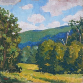 Thor Wickstrom Contemporary Impressionist Landscape Massachusetts Mountain Oil Painting