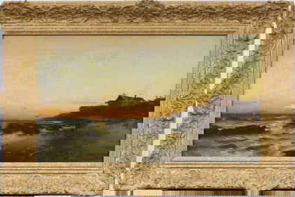 George Herbert McCord (1848-1909)  Antique American Luminous Hudson River School Oil Painting