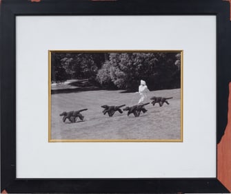 Hugh Kretschmer American, b. 1960 American Modernist Original Photograph "Walk in the Park"