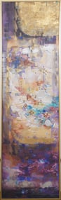 Monumental Antique American Signed Abstract Framed Important Original Oil Painting
