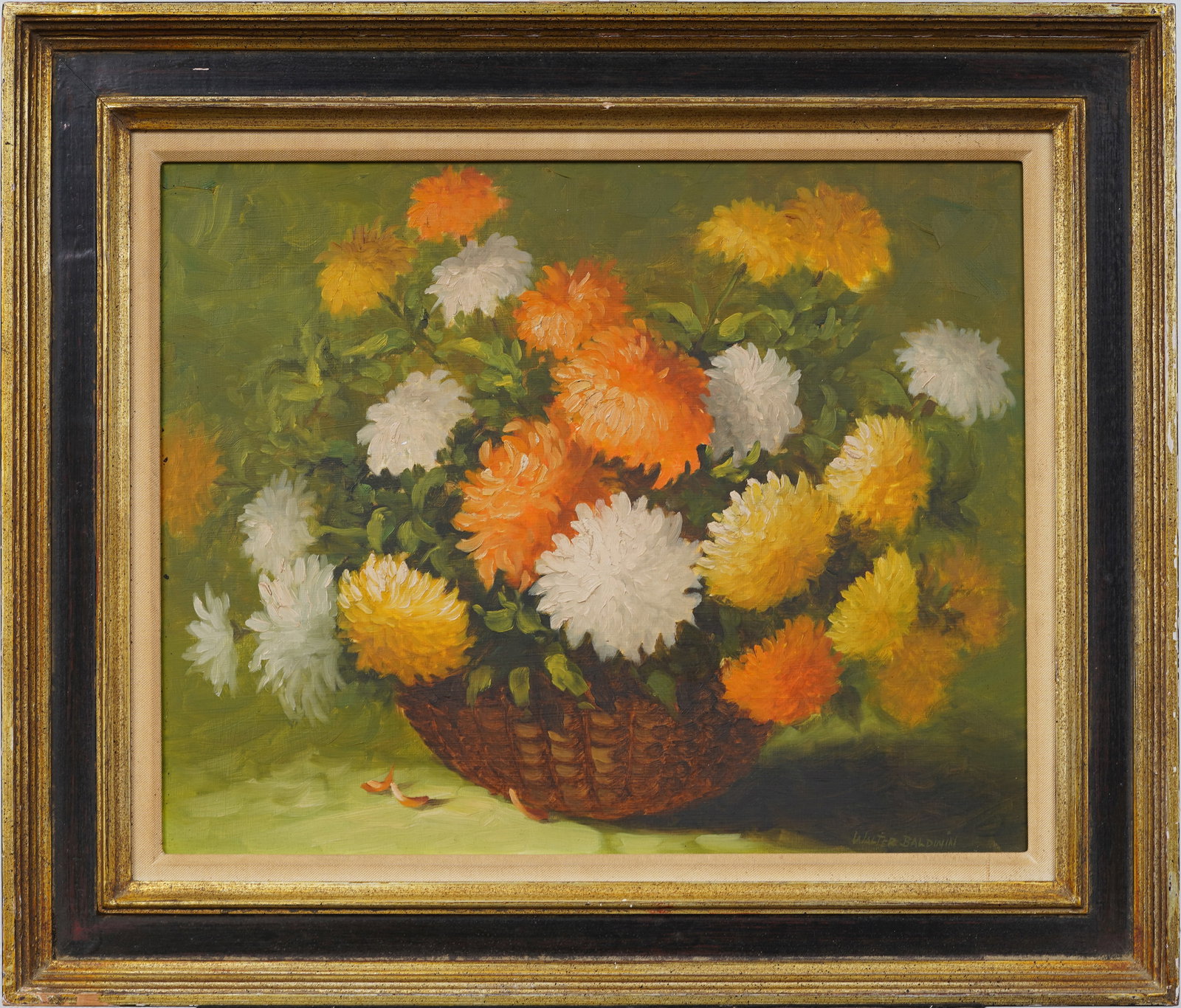Antique American Impressionist Framed Flower Still Life Signed Original Oil Painting (1 of 6)
