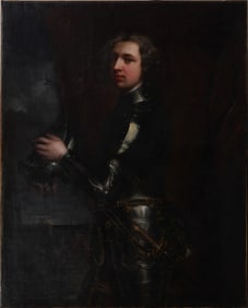 Important Large European Royalty Portrait Provenance from The Countess of Dudley Rare Oil Painting