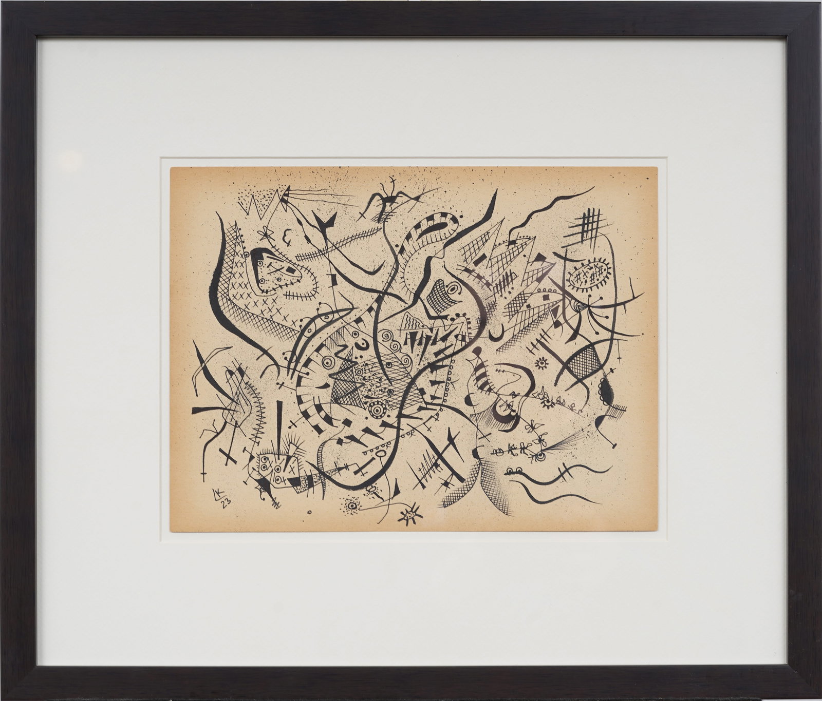 Wassily Vasilievich Kandinsky (1866 - 1944) Antique 1923 Lithograph Framed Modern Print (1 of 6)