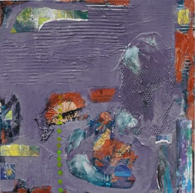 Sal Barracca (b.1947) American Modernist Abstract Expressionist Oil Painting