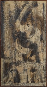 Misha Reznikoff (1905-1971) Important Antique American Abstract Expressionist Original Oil Painting