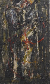 Misha Reznikoff (1905-1971) Important Antique American Abstract Expressionist Original Oil Painting