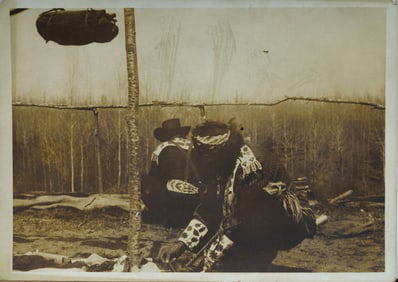 Harmon Percy Marble (1870-1945) Antique Original Western Native American Menomonee Photograph