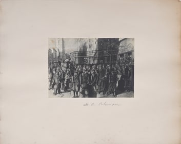 Glenn O. Coleman 1887–1932 Antique American Modernist Ashcan School Print