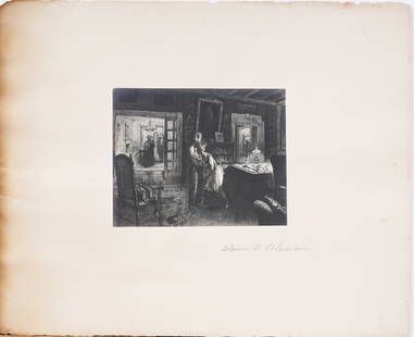 Glenn O. Coleman 1887–1932 Antique American Modernist Ashcan School Print: Antique American print. Sheet signed by Glenn O. Coleman1887–1932. Measuring 11 by 13 inches overall and 4.5 by 6.5 print alone. Please see all images for condition. Size is measured and written on