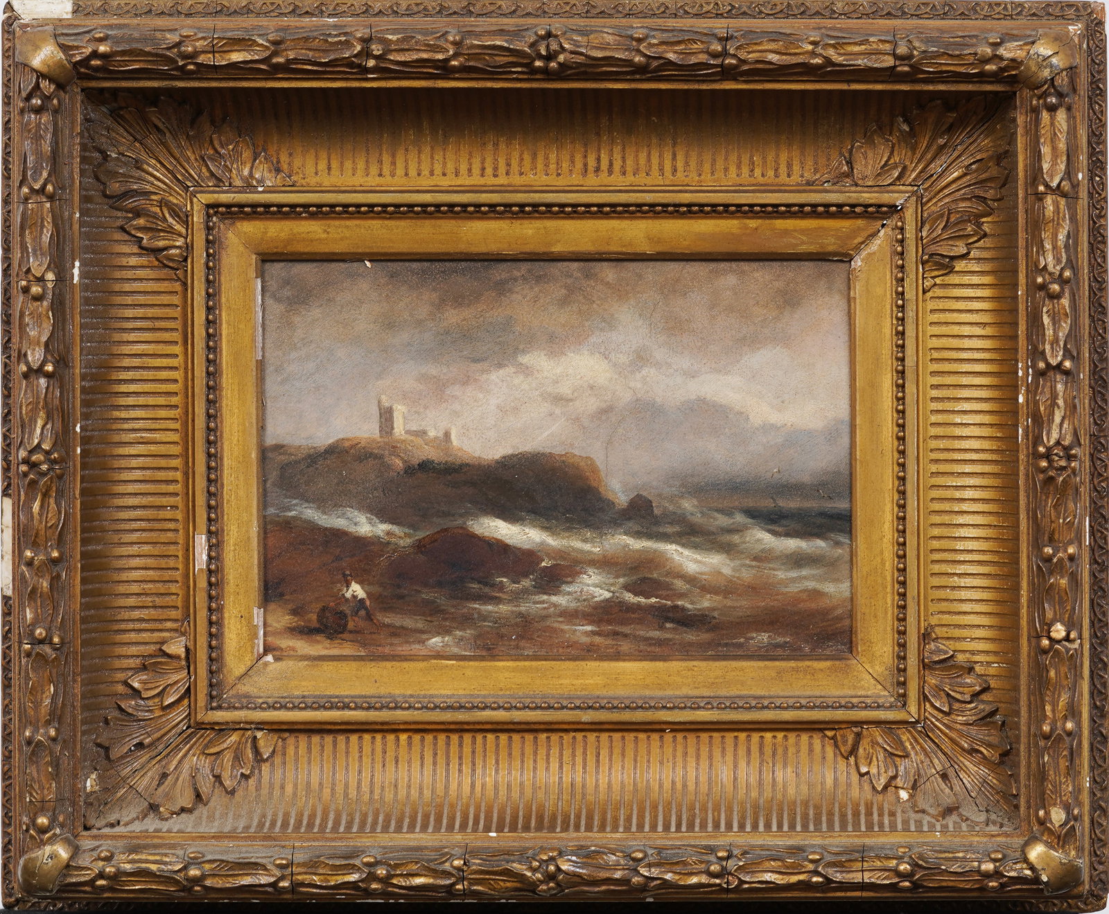 George Robert Bonfield (1805 - 1898) Antique American Hudson River School Framed Coastal Painting (1 of 6)
