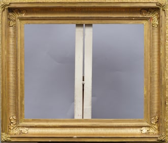 Impressive 19th Century Fluted Cove Wide Gold Gilt Oil Painting Frame