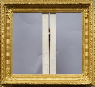 Impressive 19th Century Fluted Cove Wide Gold Gilt Oil Painting Frame