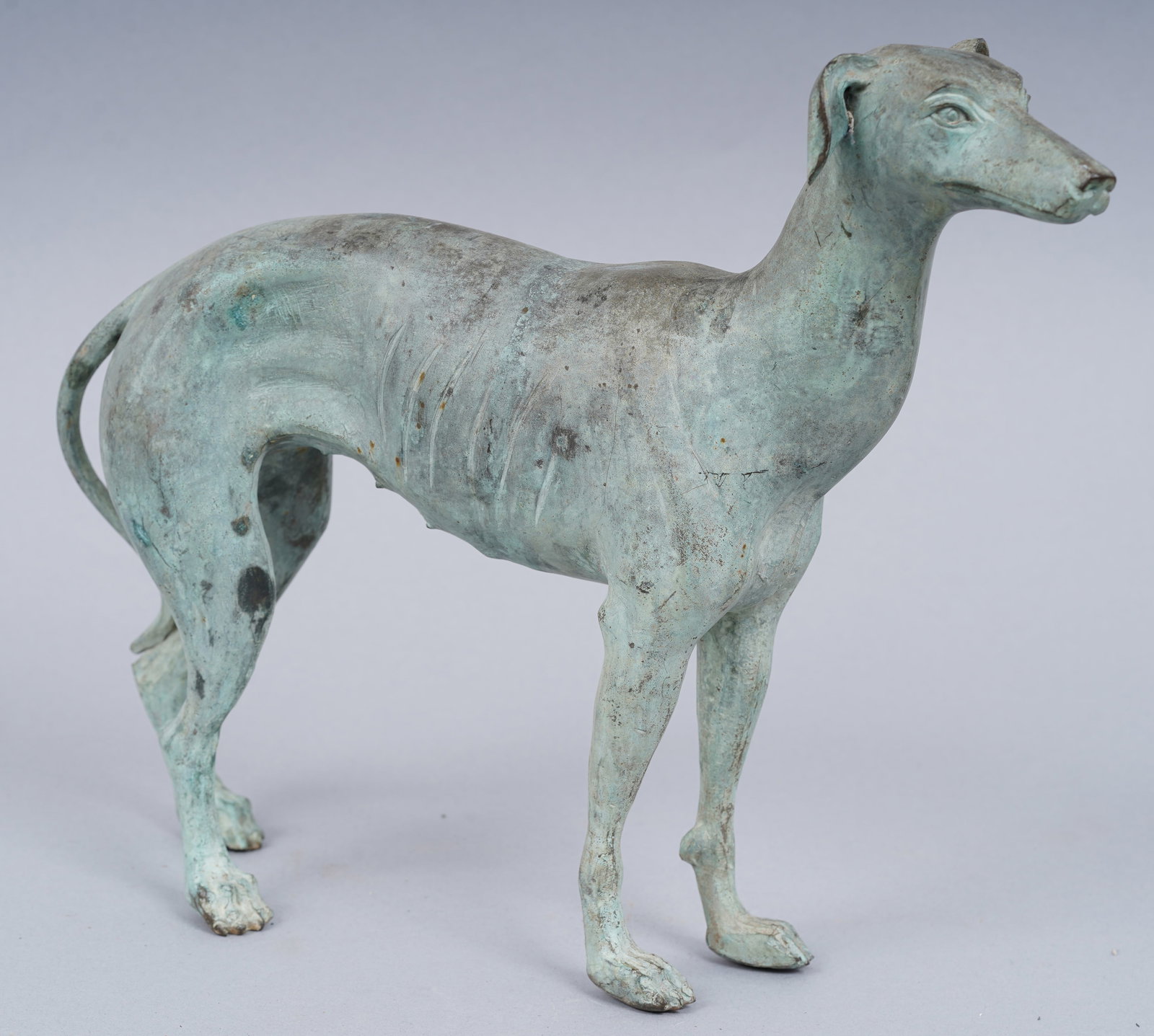 Antique Bronze and Copper Dog Sculpture (1 of 8)