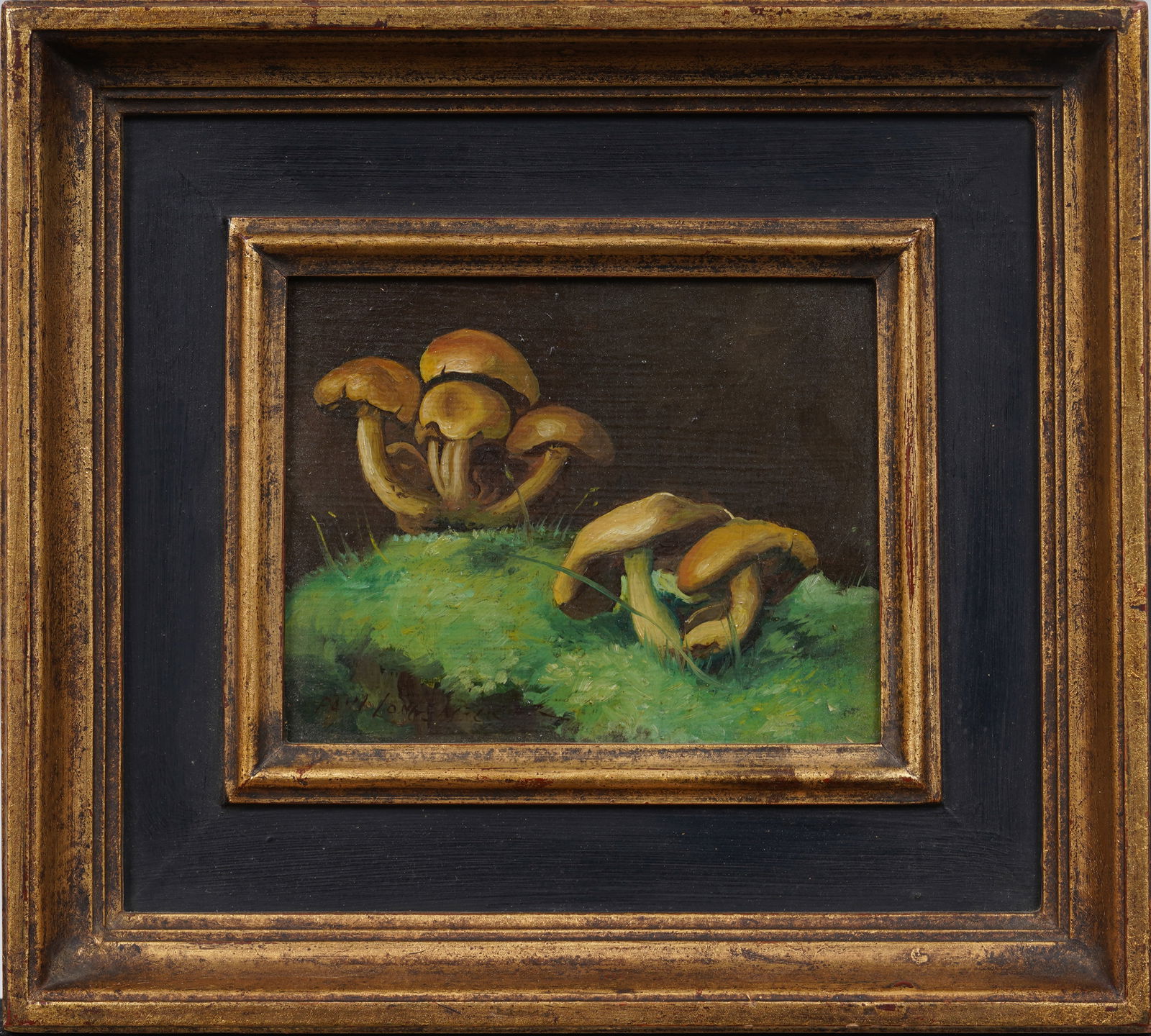 Paul Longenecker (1920 - 2008) Antique American Modernist Mushroom Still Life Original Oil Painting (1 of 7)