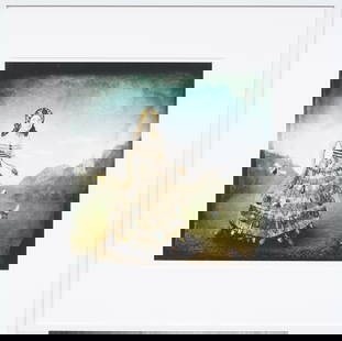 Maggie Taylor "Days Like This" Limited Edition Signed Numbered Modernist Photograph: Contemporary surreal photograph. Signed. Framed. Measuring 25 by 25 inches overall and by painting alone. Please see all images for condition. Size is measured and written on the back of the painting.