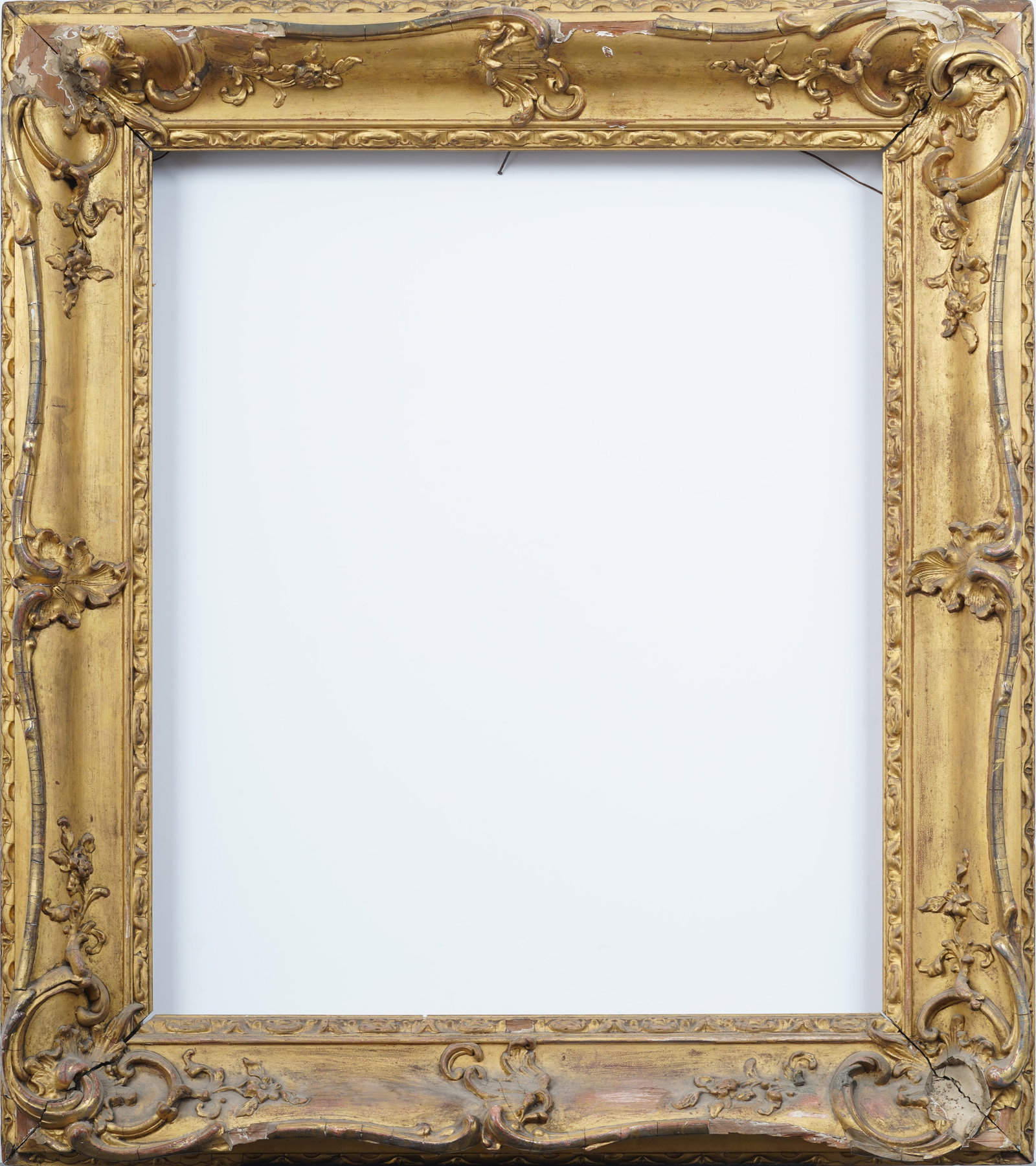 Antique American Art Nouveau Impressionist Oil Painting Frame: Antique oil painting frame. Overall size 31 by 36 inches, 23 by 27 rabbet size. Please see all images for condition. Size is measured and written on the back of the painting. The first size is the ove