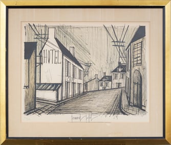 Bernard Buffet (1928 - 1999) Signed Antique Framed French Modernist Signed & Numbered Print
