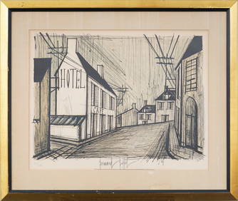 Bernard Buffet (1928 - 1999) Signed Antique Framed French Modernist Signed & Numbered Print (1 of 8)