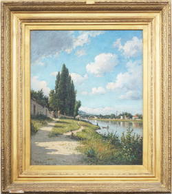 Hiram Reynolds Bloomer (1845 - 1911) Signed California Artist Large Impressionist Landscape Painting (1 of 7)