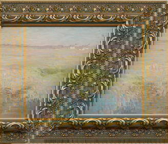 Clara Davidson (1874 - 1962) Antique American Female Impressionist Marsh Landscape Oil Painting (1 of 6)