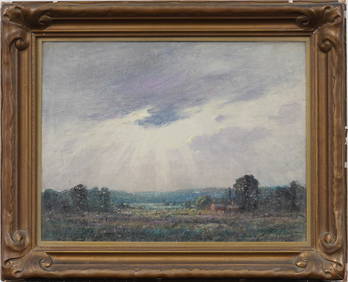 Frederick James Boston (1855 - 1932) Antique American Impressionist Landscape Signed Oil Painting (1 of 7)
