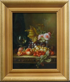 Contemporary Framed American Realist Still Life Oil Painting