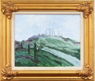 Vintage American or European Nicely Framed Impressionist Oil Painting